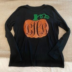 Monogrammed pumpkin shirt LHL